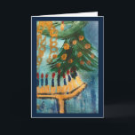 Happy Hanukkah and Christmas Card<br><div class="desc">Printed from an original acrylic painting in Barbara Lee… (BL) Nan Wright uses the 'limited palette' of the three primary colours for her watercolor paintings. This produces all the shades and hues you see in her paintings. Red, yellow and blue transparent watercolor in both warm and cool shades can be...</div>