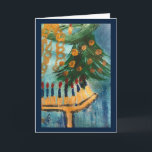 Happy Hanukkah and Christmas Card<br><div class="desc">Printed from an original acrylic painting in Barbara Lee… (BL) Nan Wright uses the 'limited palette' of the three primary colours for her watercolor paintings. This produces all the shades and hues you see in her paintings. Red, yellow and blue transparent watercolor in both warm and cool shades can be...</div>