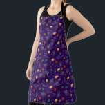 Happy Hanukkah Apron<br><div class="desc">A Beautiful Blue Hanukkah Holiday Apron Pattered In Menorahs, and Cakes</div>