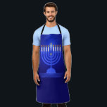 Happy Hanukkah Apron<br><div class="desc">Happy Hanukkah with menorah and candles apron</div>