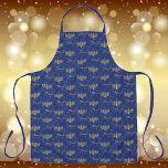Happy Hanukkah Apron<br><div class="desc">.Celebrate eight days and eight nights of the Festival of Lights with Hanukkah cards and gifts. The festival of lights is here. Light the menorah, play with the dreidel and feast on latkes and sufganiyots. Celebrate the spirit of Hanukkah with friends, family and loved ones by wishing them Happy Hanukkah....</div>