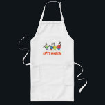 Happy Hanukkah apron<br><div class="desc">This Happy Hanukkah Dreidels apron will be the hit of the Chanukah party as a hostess gift  or just as a Hannuka present.  It is so colourful and an original piece of art.</div>