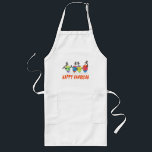 Happy Hanukkah apron<br><div class="desc">This Happy Hanukkah Dreidels apron will be the hit of the Chanukah party as a hostess gift or just as a Hannuka present. It is so colourful and an original piece of art.</div>
