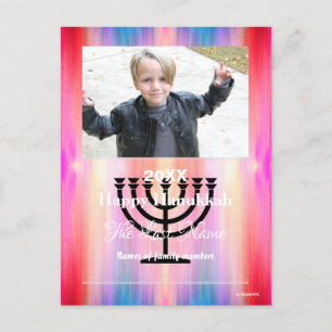 Happy Hanukkah Candle Photo Postcard - HAMbWG