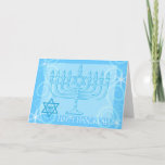 Happy Hanukkah Card<br><div class="desc">Happy Hanukkah card featuring a Menorah,  the Star of David and the BSA's Universal Emblem.</div>