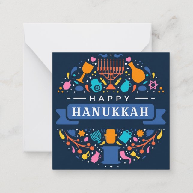 Happy Hanukkah Card (Front)