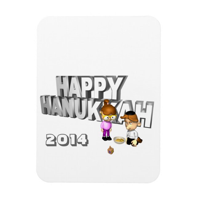 Happy Hanukkah Celebration - Magnet (Vertical)