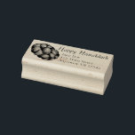 Happy Hanukkah Chanukah Challah Bread Loaf Address Rubber Stamp<br><div class="desc">Rubber stamp features an original marker illustration of a loaf of challah bread. Perfect for Hanukkah! Simply personalise with your address information.</div>