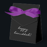 Happy Hanukkah Chanukah Classic Modern Favour Box<br><div class="desc">This presentation elevates the traditional gift of the holiday "gelt, " small amounts of money or the chocolate variety!</div>