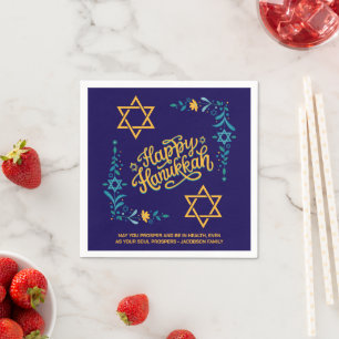 HAPPY HANUKKAH Chanukah Napkin