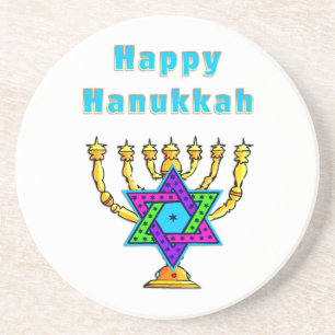 Happy Hanukkah Coaster