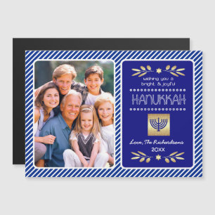 Happy Hanukkah. Custom Photo Magnetic Cards