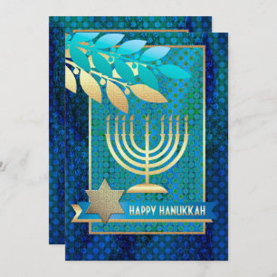 Happy Hanukkah. Customisable Greeting Cards