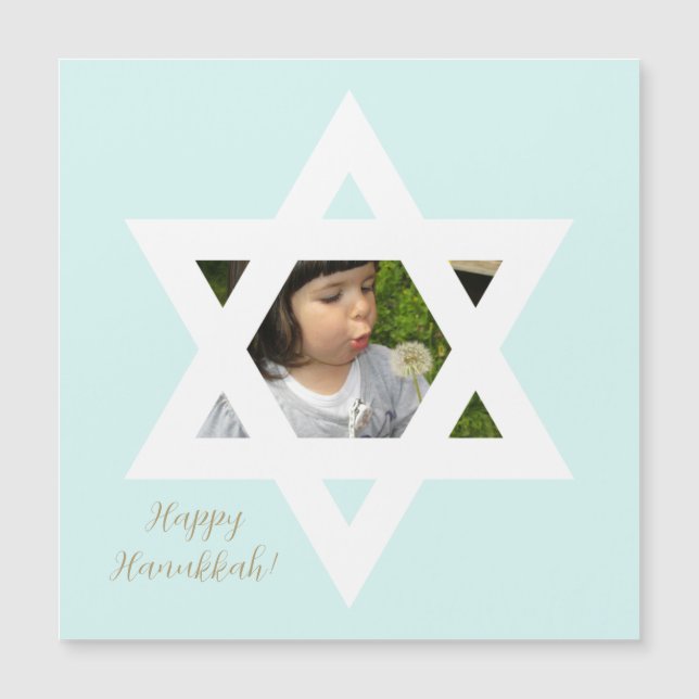 Happy Hanukkah Cute Child Photo (Front)