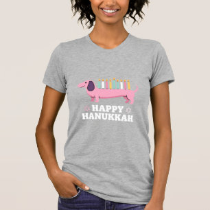 Happy Hanukkah Dachshund Dog T-Shirt