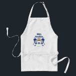 Happy Hanukkah Dancing Dreidels Jelly Doughnut Standard Apron<br><div class="desc">You are viewing The Lee Hiller Design Collection. Apparel,  Gifts & Collectibles Lee Hiller Photography or Digital Art Collection. You can view her Nature photography at http://HikeOurPlanet.com/ and follow her hiking blog within Hot Springs National Park.</div>