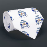 Happy Hanukkah Dancing Dreidels Jelly Doughnut Tie<br><div class="desc">You are viewing The Lee Hiller Design Collection. Apparel,  Gifts & Collectibles Lee Hiller Photography or Digital Art Collection. You can view her Nature photography at http://HikeOurPlanet.com/ and follow her hiking blog within Hot Springs National Park.</div>