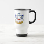 Happy Hanukkah Dancing Dreidels Jelly Doughnut Travel Mug<br><div class="desc">You are viewing The Lee Hiller Design Collection. Apparel,  Gifts & Collectibles Lee Hiller Photography or Digital Art Collection. You can view her Nature photography at http://HikeOurPlanet.com/ and follow her hiking blog within Hot Springs National Park.</div>