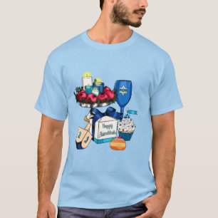 Happy Hanukkah - Dreidel - Star Of David T-Shirt