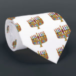 Happy Hanukkah Dreidels Menorah Tie<br><div class="desc">You are viewing The Lee Hiller Design Collection. Apparel,  Gifts & Collectibles Lee Hiller Photography or Digital Art Collection. You can view her Nature photography at http://HikeOurPlanet.com/ and follow her hiking blog within Hot Springs National Park.</div>