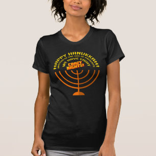 Happy Hanukkah Eight Crazy Nights Fun Mum T-Shirt
