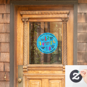 Happy HANUKKAH Eight Nights Window Cling