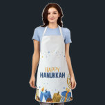 Happy Hanukkah Entertaining Apron<br><div class="desc">Happy Hanukkah Entertaining</div>