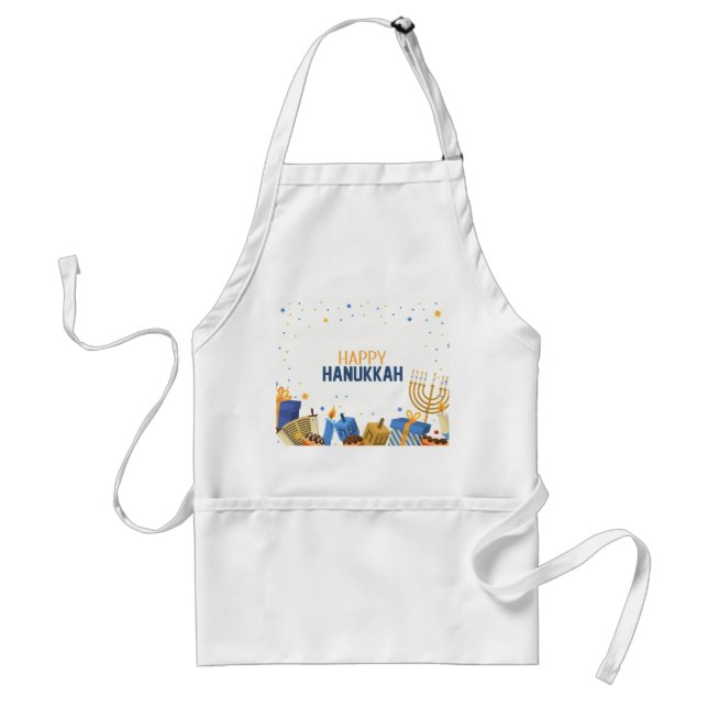 Happy Hanukkah Entertaining Standard Apron (Front)