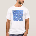 Happy Hanukkah Falling Star and Dreidels T-Shirt<br><div class="desc">You are viewing The Lee Hiller Design Collection. Apparel,  Gifts & Collectibles Lee Hiller Photography or Digital Art Collection. You can view her Nature photography at http://HikeOurPlanet.com/ and follow her hiking blog within Hot Springs National Park.</div>