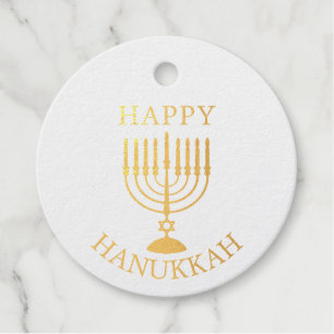 Happy Hanukkah Favour Tags
