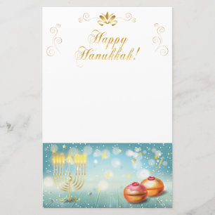 Happy Hanukkah Festival festive decoration Stationery