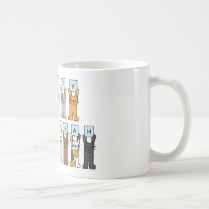 Happy Hanukkah for Cat Lover Coffee Mug