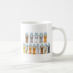 Happy Hanukkah for Cat Lover Coffee Mug
