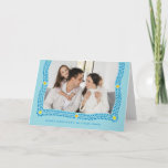 Happy Hanukkah Frame of Light Photo Holiday Card<br><div class="desc">A white laurel leaves and points of light frame your photo for a classic Hanukkah card. Don't forget to personalise this folded card with your names and personal message!</div>