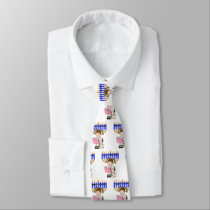 Happy Hanukkah Friends Tie