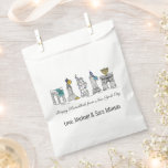 Happy Hanukkah from New York City NYC Chanukah Favour Bags<br><div class="desc">Design features an original marker illustration of New York City "dressed up" for the holiday season. Just personalise for a fun holiday gift or party favour. This design is also available on other products. Coordinating designs are also available. Don't see what you're looking for? Contact Rebecca to have something designed...</div>