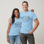Happy Hanukkah from New York City NYC Chanukah T-Shirt<br><div class="desc">Design features an original pen-and-ink illustration of various New York City landmarks, including the Statue of Liberty, Washington Square Arch, and the Brooklyn Bridge, "dressed up" for the holiday season. Ideal for celebrating Hanukkah and the Jewish holidays. This NYC design is also available on other products. Coordinating Chanukah party designs...</div>