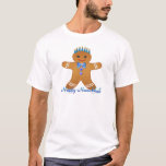 Happy Hanukkah Gingerbread Man Menorah T-Shirt<br><div class="desc">You are viewing The Lee Hiller Design Collection. Apparel,  Gifts & Collectibles Lee Hiller Photography or Digital Art Collection. You can view her Nature photography at http://HikeOurPlanet.com/ and follow her hiking blog within Hot Springs National Park.</div>