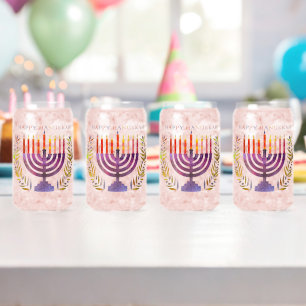 Happy Hanukkah Glasses