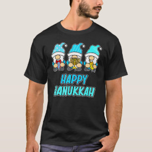 Happy Hanukkah Gnomes Jewish Jew Family Men Women T-Shirt