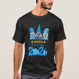 Happy Hanukkah Gnomes Menorah Hanukkah Jewish Holi T-Shirt