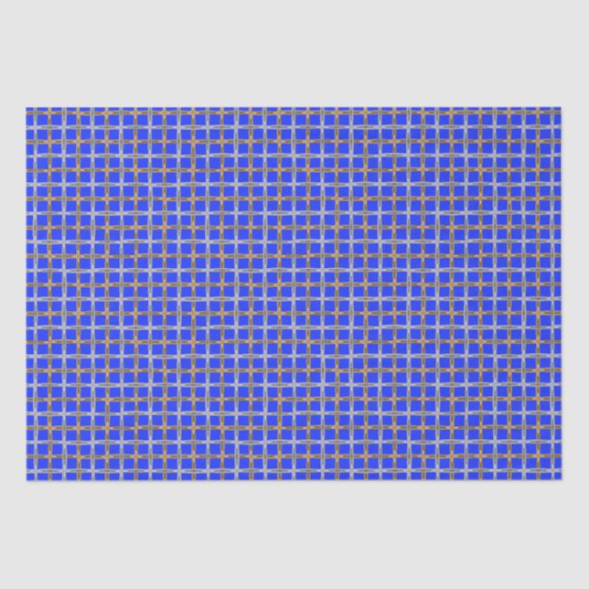 Happy Hanukkah Gold and Silver Laced Tissue Paper (Front)