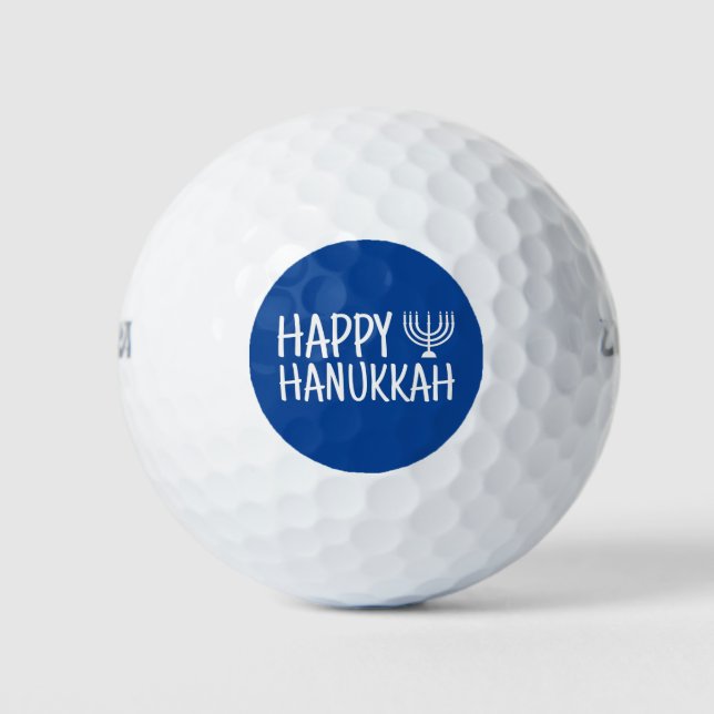 Happy Hanukkah Golf Balls (Front)