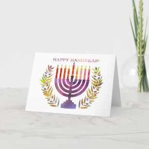 Happy Hanukkah Greeting Card (Blank)