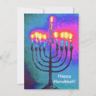 Happy Hanukkah! Gretting or thank you card.