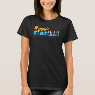 Happy Hanukkah Hanukkah Menorah Mazel Tov Love Lig T-Shirt