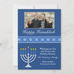 Happy Hanukkah Holiday Card<br><div class="desc">Customise your own Happy Hanukkah Card. Can also be used for a Hanukkah Party Invitation.</div>