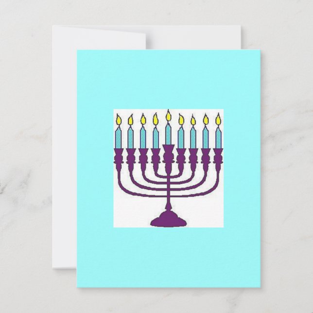 Happy Hanukkah Holiday Card (Front)