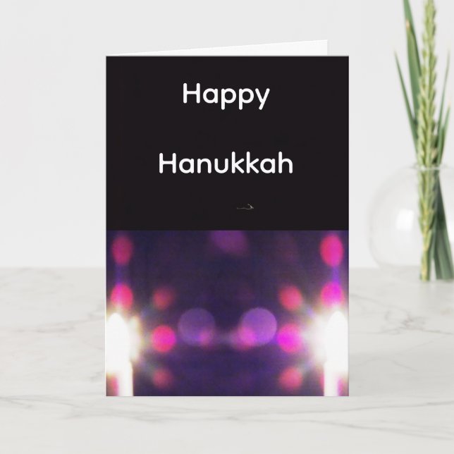 Happy Hanukkah Holiday Card (Front)