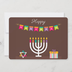 Happy Hanukkah Holiday Card